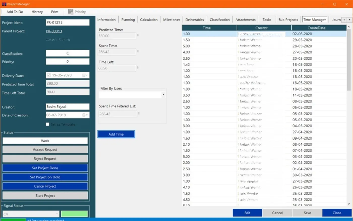 Project Management Tool